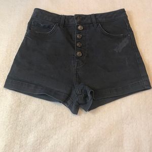 Forever 21 black jean shorts